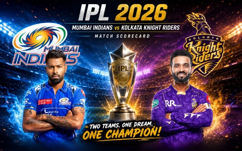 Mumbai Indians vs Kolkata Knight Riders Match Scorecard