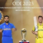India National Cricket Team vs Australian Men’s Cricket Team Match Scorecard