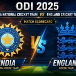 India National Cricket Team vs England Cricket Team Match Scorecard