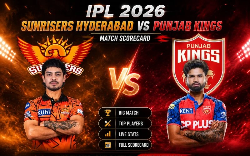 sunrisers hyderabad vs punjab kings match scorecard