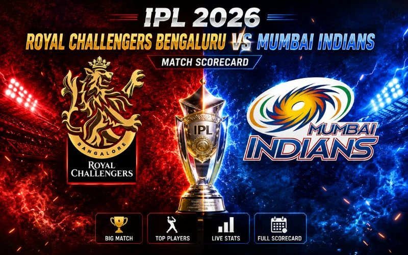 Royal Challengers Bengaluru vs Mumbai Indians Match Scorecard