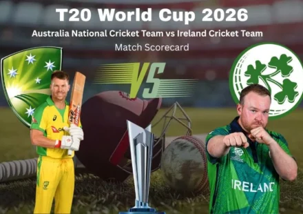 Australia National Cricket Team vs Ireland Cricket Team Match Scorecard