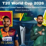 Sri Lanka National Cricket Team vs Pakistan National Cricket Team Match Scorecard