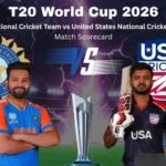 India National Cricket Team vs United States National Cricket Team Match Scorecard