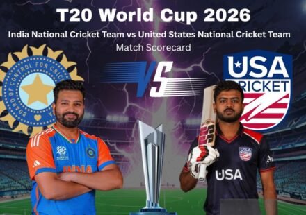 India National Cricket Team vs United States National Cricket Team Match Scorecard