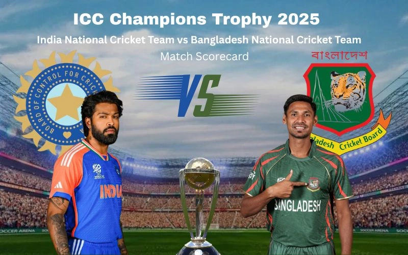 India National Cricket Team vs Bangladesh National Cricket Team Match Scorecard