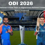 India National Cricket Team vs Afghanistan National Cricket Team Match Scorecard
