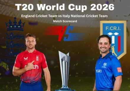 England Cricket Team vs Italy National Cricket Team Match Scorecard: England’s Dominant 24-Run Victory Complete Analysis and Stats