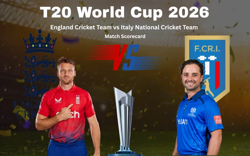 England Cricket Team vs Italy National Cricket Team Match Scorecard: England’s Dominant 24-Run Victory Complete Analysis and Stats