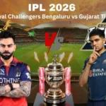 Royal Challengers Bengaluru vs Gujarat Titans Timeline