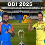 ऑस्ट्रेलिया राष्ट्रीय क्रिकेट संघ वि भारत राष्ट्रीय क्रिकेट संघ सामन्याचे स्कोअरकार्ड