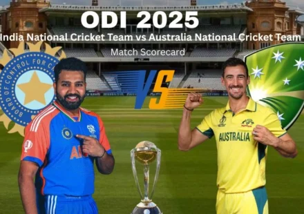 ऑस्ट्रेलिया राष्ट्रीय क्रिकेट संघ वि भारत राष्ट्रीय क्रिकेट संघ सामन्याचे स्कोअरकार्ड