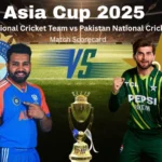 Pakistan National Cricket Team vs India National Cricket Team Match Scorecard