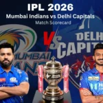 Mumbai Indians vs Delhi Capitals Match Scorecard