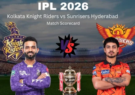 Kolkata Knight Riders vs Sunrisers Hyderabad Match Scorecard: Complete IPL 2026 Stats, Highlights and Analysis