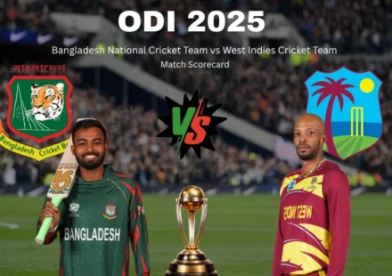 Bangladesh National Cricket Team vs West Indies Cricket Team Match Scorecard: Detailed 1st ODI Summary, Records, and Match Highlights